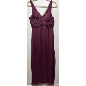 Anthropologie BHLDN Angie Chiffon Dress Bridesmaid Prom Formal Size Medium